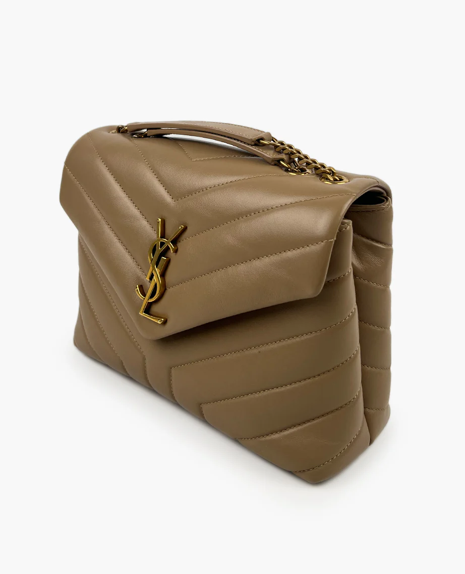 Saint Laurent Small Loulou Beige GBHW - Image 9