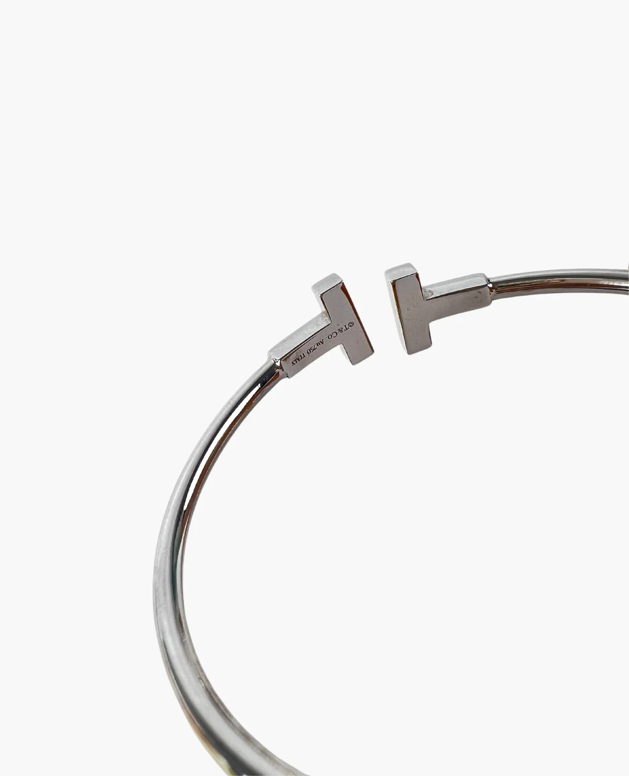 Tiffany and Co Diamond Wire Bracelet in White Gold - Image 3
